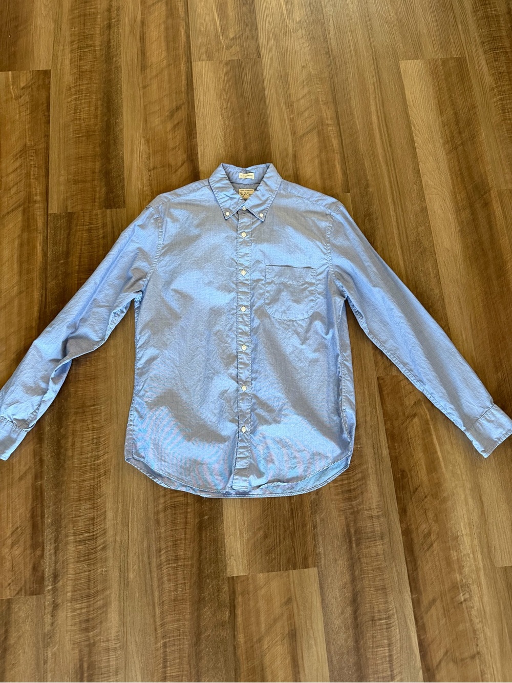 J. Crew Light Blue Button-Down Oxford Shirt